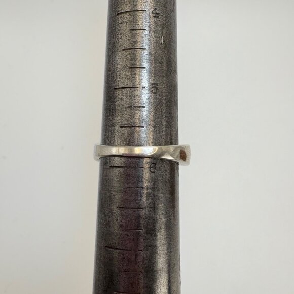 VTG Solid Sterling Silver 925 Cubic Zirconia Channel Set Band RIng Size 5.75 - Picture 11 of 11